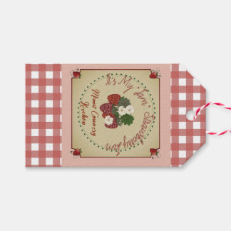 Para Regalos etiquetas de regalo de mermelada de fresa