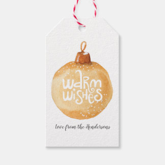 Para Regalos Etiquetas de regalo de Navidad acuarela cálidos de