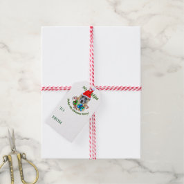 Para Regalos Etiquetas de regalo de Navidad Akita