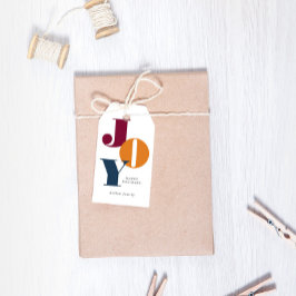 Para Regalos Etiquetas de regalo de navidad coloridas en negrit