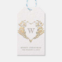 Para Regalos Etiquetas de regalo de Navidad con monograma