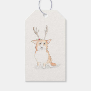 Para Regalos Etiquetas de regalo de Navidad Corgi