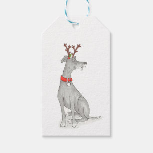 Para Regalos Etiquetas de regalo de Navidad de Greyhound