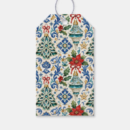 Para Regalos Etiquetas de regalo de Navidad de Mayólica Italian