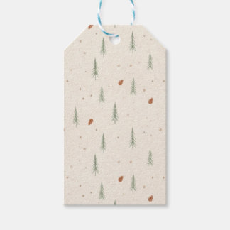 Para Regalos Etiquetas de regalo de Navidad de Terracota Bosque