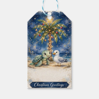 Para Regalos Etiquetas de regalo de Navidad de tortuga marina