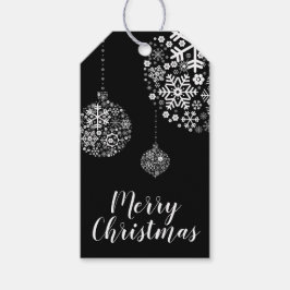 Para Regalos Etiquetas de regalo de Navidad Feliz copos de niev