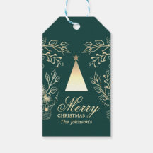 Etiquetas de regalo de Navidad personalizadas eleg