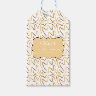 Para Regalos Etiquetas de regalo de nombre nupcial minimalista