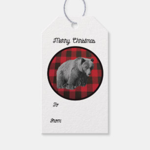 Para Regalos Etiquetas de regalo de Oso Pardo de Cuadro Búfalo