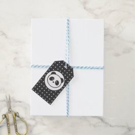 Para Regalos Etiquetas de regalo de panda punteadas