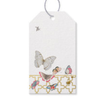 Etiquetas de regalo de Personalizable de mariposas
