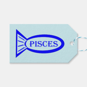 Para Regalos Etiquetas de regalo de Personalizado de Pisces Sta