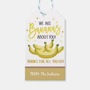 Para Regalos Etiquetas de regalo de plátano
