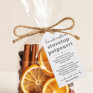 Para Regalos Etiquetas de regalo de Potpourri casero en la estu