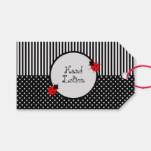 Etiquetas de regalo de producto individuales adora