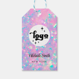 Para Regalos etiquetas de regalo de productos de la tienda rosa