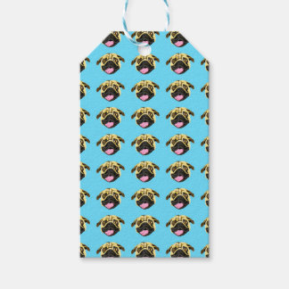 Para Regalos Etiquetas de regalo de Pug azul