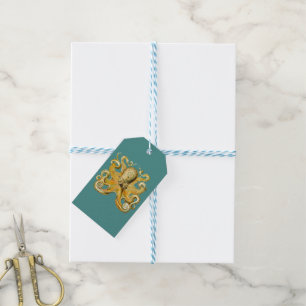 Para Regalos etiquetas de regalo de pulpo