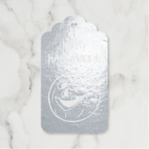 Etiquetas de regalo de Relieve metalizado de calab