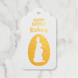 Para Regalos Etiquetas de regalo de Relieve metalizado de Pascu