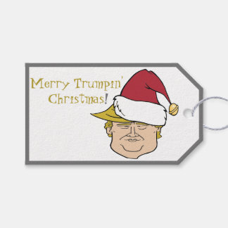 Para Regalos Etiquetas de regalo de Trump Merry Christmas Perso