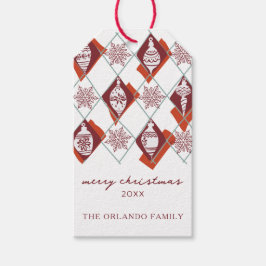 Para Regalos Etiquetas de regalo de vacaciones de la tipografía