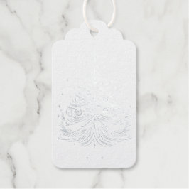 Para Regalos Etiquetas de regalo de vacaciones en Relieve metal