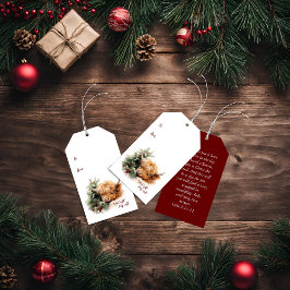 Para Regalos Etiquetas de regalo de vacas de la región montaños