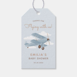 Para Regalos Etiquetas de regalo de Vintage Travel Airplane Boy