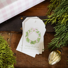 Para Regalos Etiquetas de regalo de Wreath de Addy