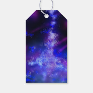 Para Regalos Etiquetas de regalo de zafiro azul cielo nocturno