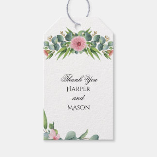 Para Regalos Etiquetas de regalo del Boda Eucalyptus Rustic Gre