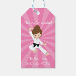 Para Regalos Etiquetas de regalo del Chica del pelo de color ma