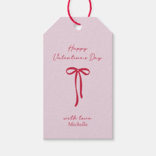 Para Regalos Etiquetas de regalo del Día de San Valentín de Bow