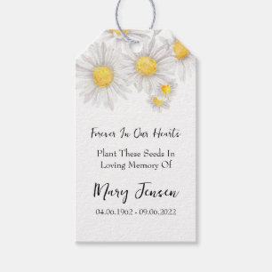 Para Regalos Etiquetas de regalo del funeral del funerario del