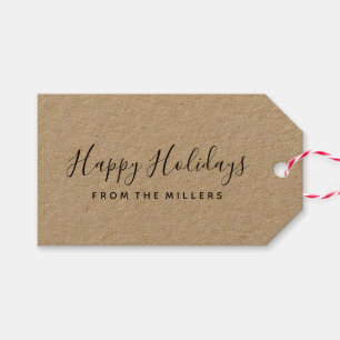 Para Regalos Etiquetas de regalo del guión de feliz día festivo