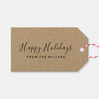 Para Regalos Etiquetas de regalo del guión de feliz día festivo