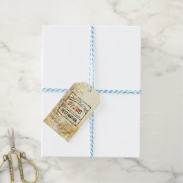 Para Regalos Etiquetas de regalo del mapa de Passport