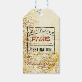Para Regalos Etiquetas de regalo del mapa de Passport