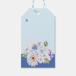 Para Regalos Etiquetas de regalo del Personalizable Spring Blue