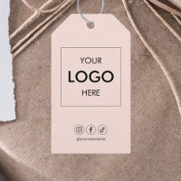Etiquetas de regalo del profesional de medios soci