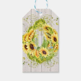 Para Regalos Etiquetas de regalo del tema del girasol