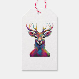 Para Regalos Etiquetas de regalo- El venado colorido