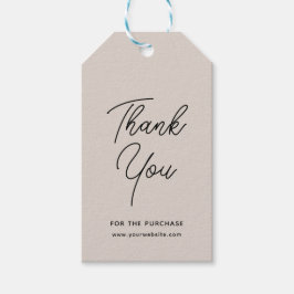 Para Regalos Etiquetas de regalo elegantes de negocios negro gr