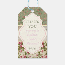 Para Regalos Etiquetas de regalo Floral Victoriano, Shabby Chic