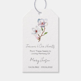 Para Regalos Etiquetas de regalo funerario de paquete de semill