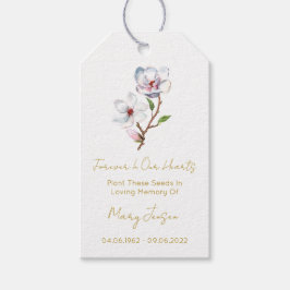 Para Regalos Etiquetas de regalo funerario de paquete de semill