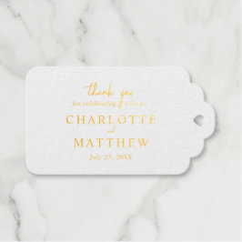 Para Regalos Etiquetas de regalo Gracias por la boda con lámina