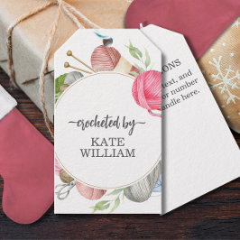 Para Regalos Etiquetas de regalo hechas a mano con hilo de acua